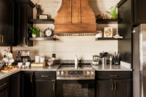 Modern Kitchen with Stove & Coffee Maker