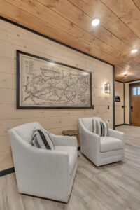 Accent Chairs With Smoky Mountain Map