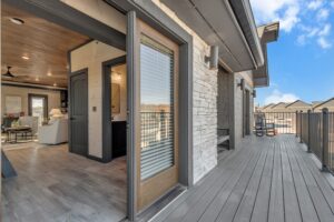 Balcony with Rocking Chairs & Direct Living Room Access