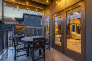 Glass-Door Patio With Seating For Four