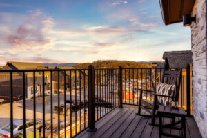 Private Balcony with Rocking Chairs