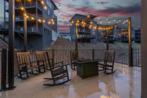 Patio Hangout Under String Lights